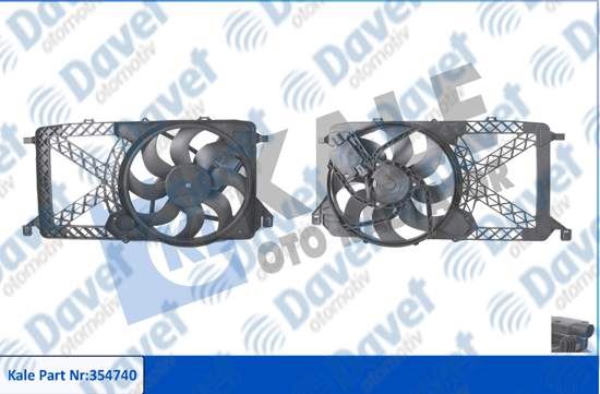 KALE-354740 Fan Motoru Transit Transit Tourneo Fan & Motor & Davlumbaz